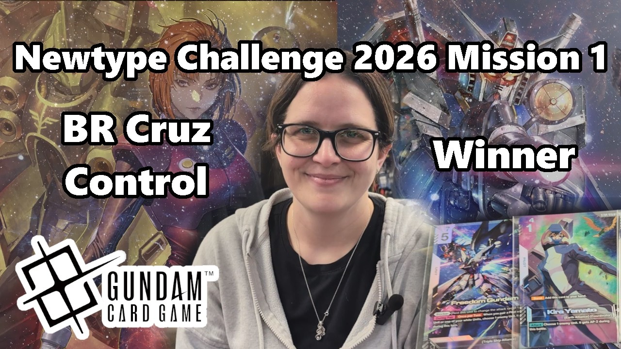 Победитель конкурса Newtype Challenge! Карточная игра Blue Red Cruz Control Gundam.