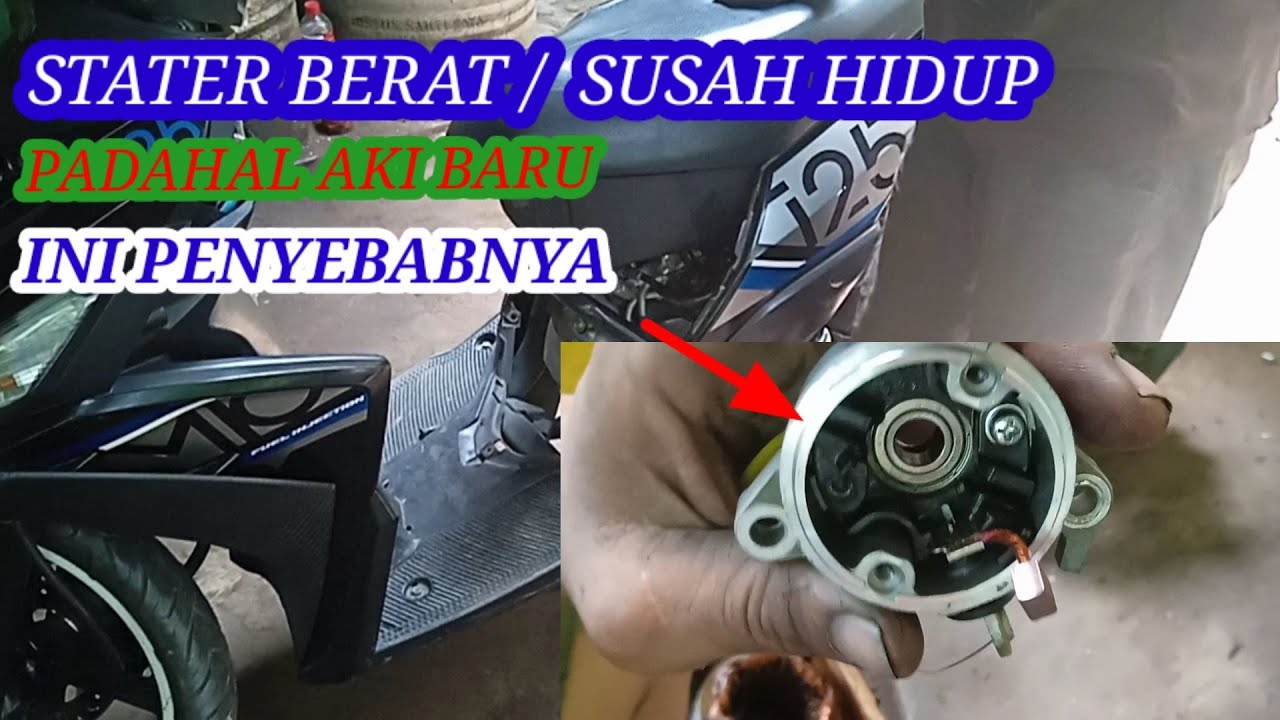 Cara Memperbaiki Dinamo Stater Motor Mio M3