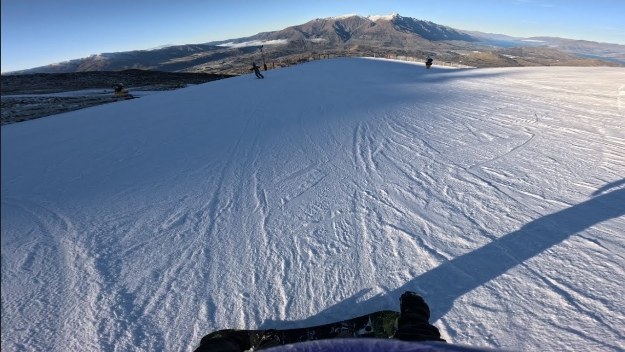 One Hour of Learning to Snowboard (Beginner Progress POV)