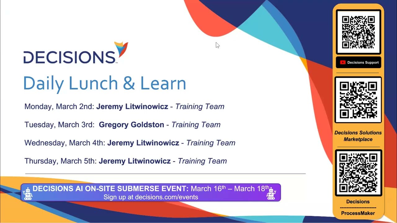 Decisions Q&A- Lunch and Learn 3/3/2026