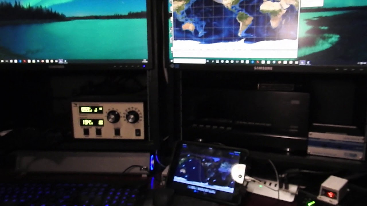 Icom IC-9700 during linear satellite pass (XW-2B)