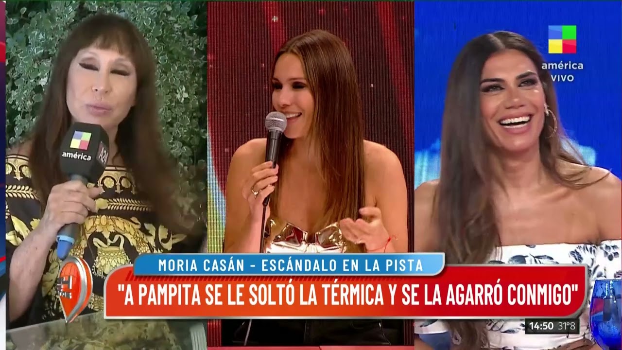 Moria Casan y su cruce con Pampita en el Bailando: 