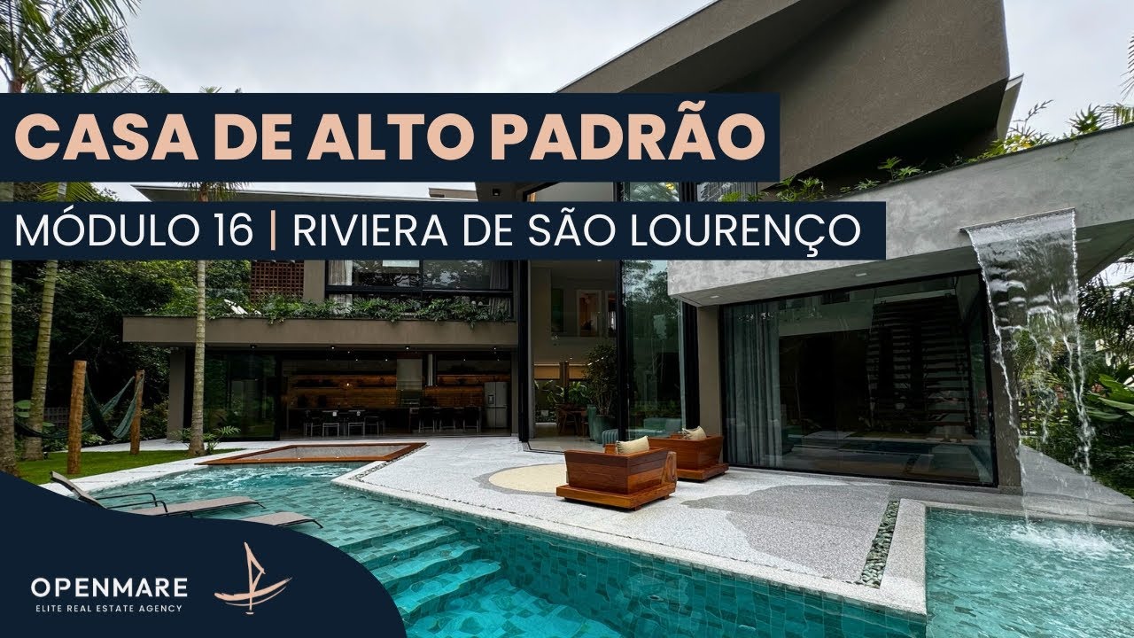 Casa à venda com 06 suítes - 550m² - Riviera - Módulo 16 - Bertioga/SP