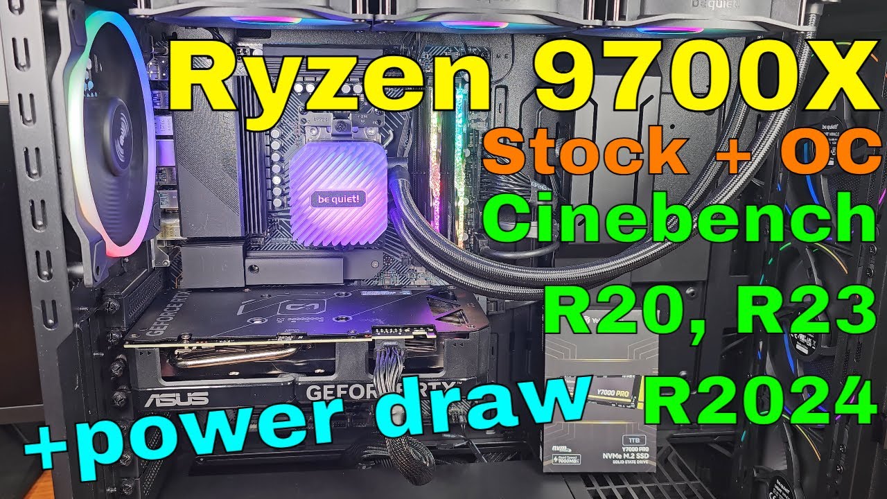 Ryzen 9700X Stock + Overclocked Cinebench Tests (R20,R23,R2024)