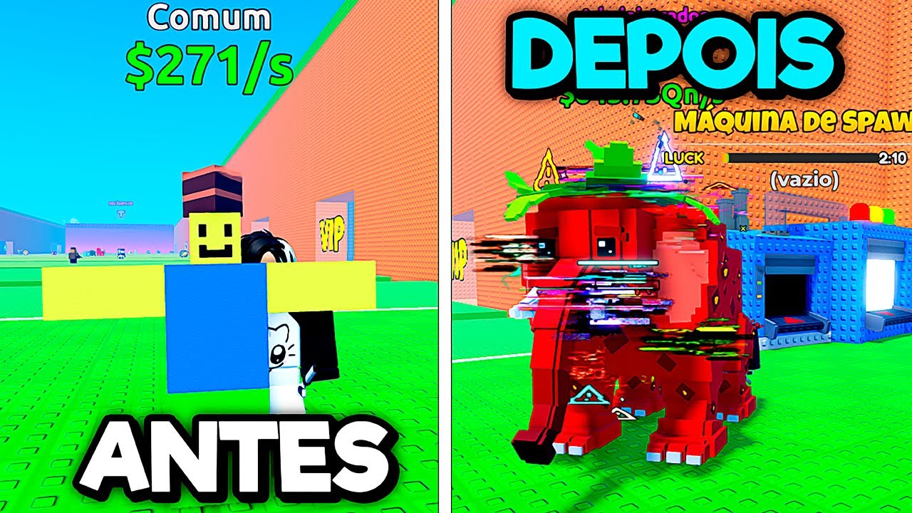 USEI O BUG DA MÁQUINA PARA PEGAR DIVINOS PERFEITOS NO FUJA DO TSUNAMI PARA BRAINROTS