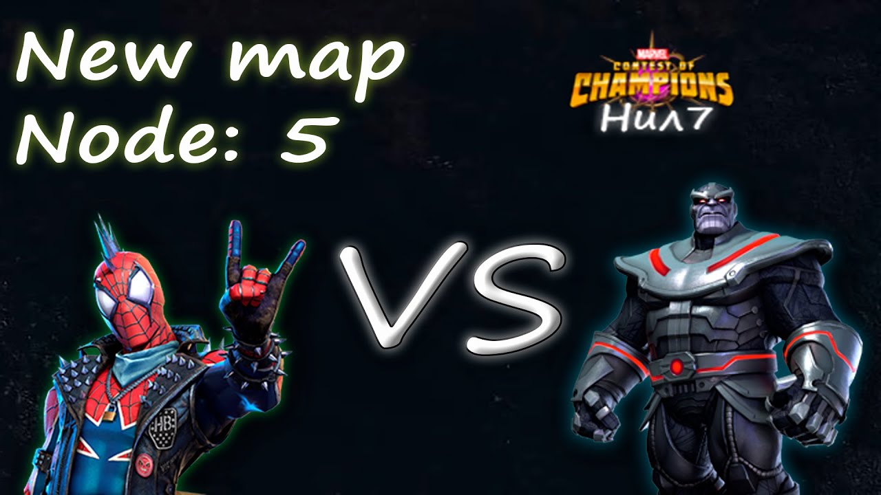 Mcoc aw new map node 5 R3 Spider Punk VS R4 Thanos (Deathless)