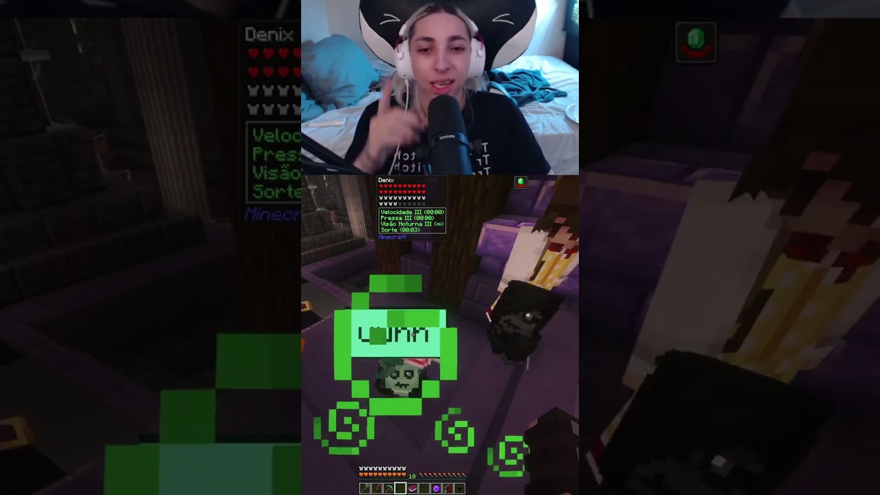 ELA TA BEBADA KKKKO #arkanis #mine #Minecraft #gabepeixe #meiaum #bagi #guaxinim #matt #beamom