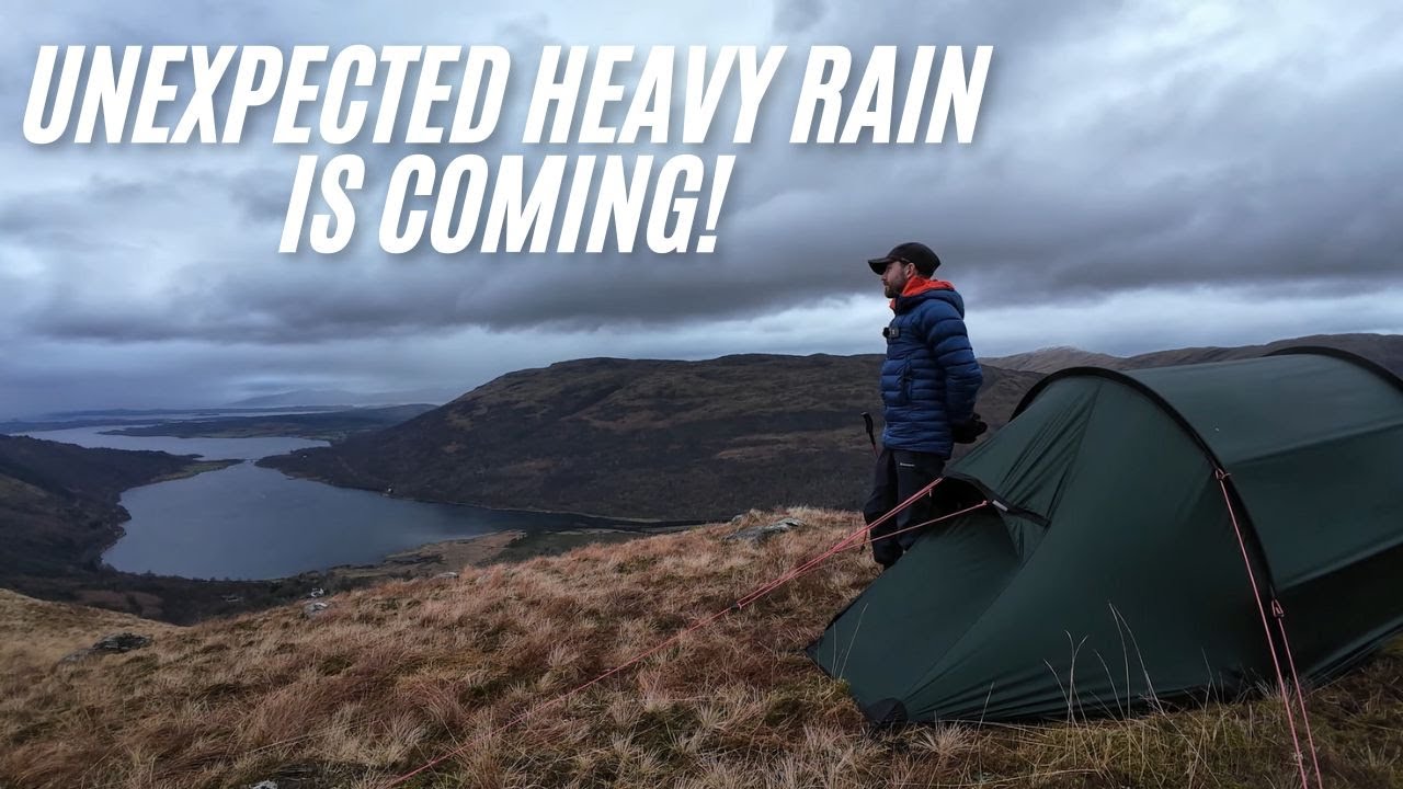 Solo Camping In The Heavy Rain And Winds! | Hilleberg Nammatj 2 