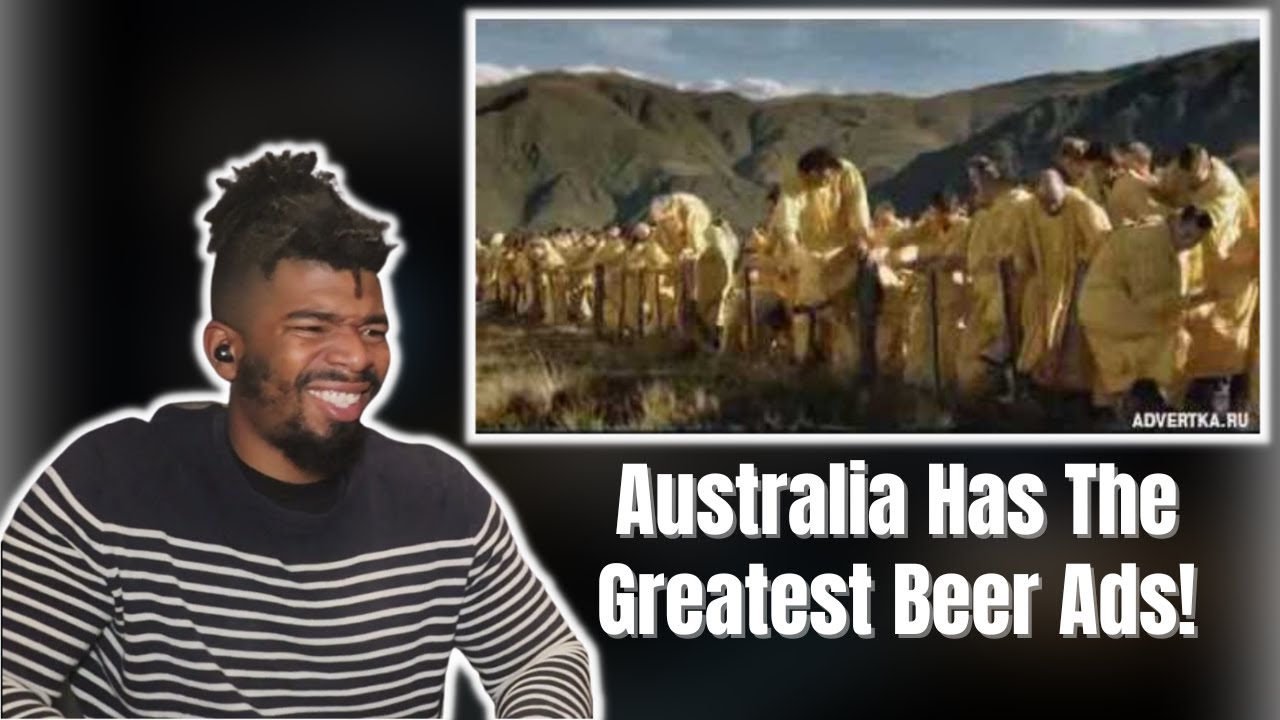 AMERICAN REACTS TO The Best 10 Australian Beer Advertisements - Tooheys, Carlton, VB...