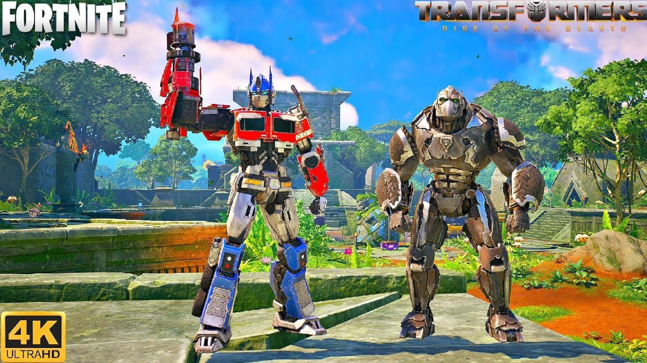 Optimus Prime and Optimus Primal Duos Match - Fortnite (4K 60FPS) #1 Victory Royale