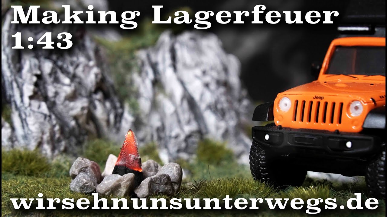 16. 🔥 Ein Lagerfeuer auf dem Diorama | Adventskalender 2020 | wirsehnunsunterwegs.de