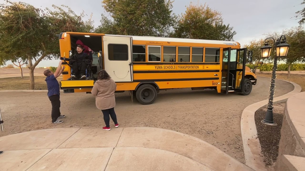 Carter’s “I’m not so sure about this new bus!” Kind of bus ride!