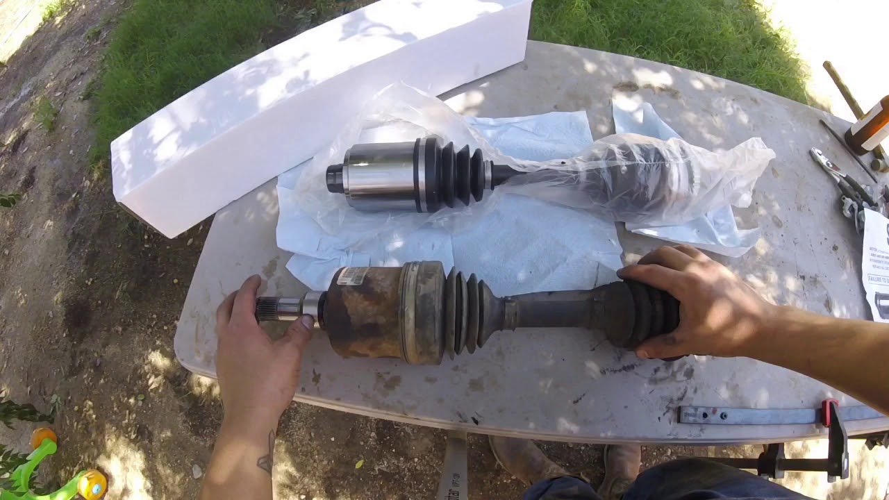 03 Chevy Cavalier removing intermediate (stub) shaft from cv axle