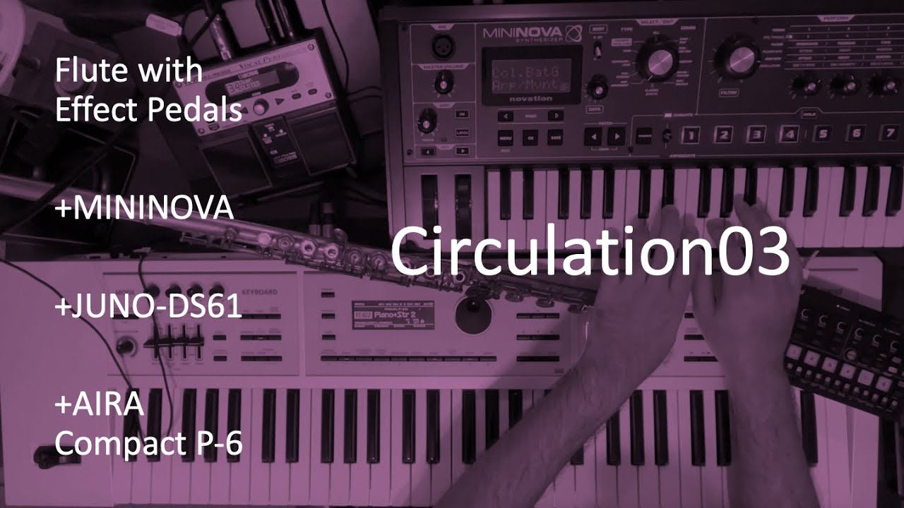 Circulation03（Flute with Effect Pedals +MININOVA +JUNO-DS61 +AIRA Compact P-6）