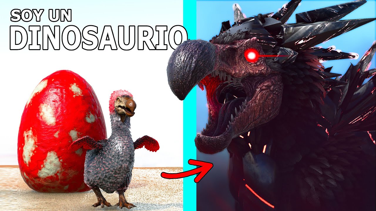 ROBO HUEVO ALFA! LA HISTORIA DEL DINOSAURIO DODO DIOS! Evoluciono en Dodo Rex ARK Soy un Dinosaurio
