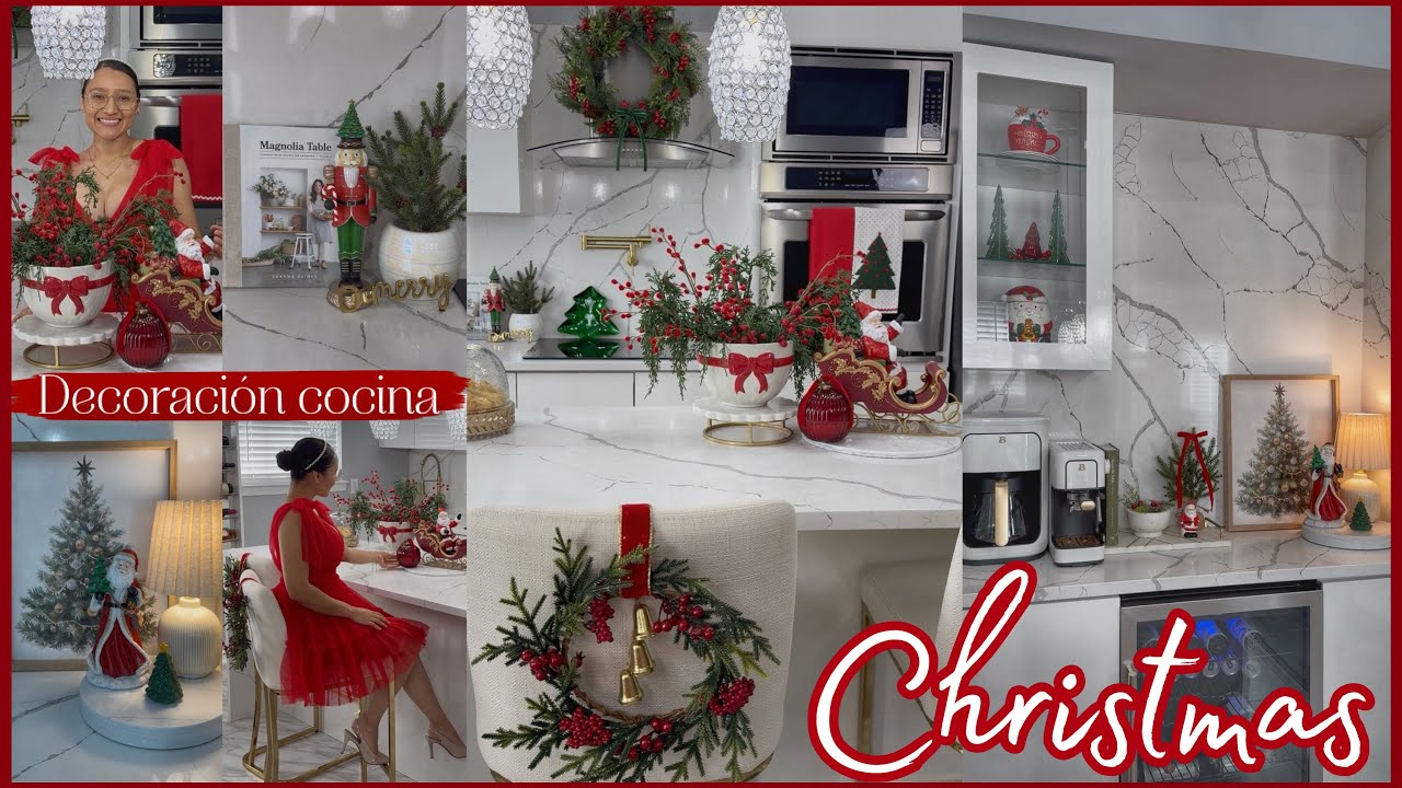 DECORACIÓN DE MI COCINA NAVIDAD 2025🌲 Decoración navideña| Kitchen Christmas Decor NUEVOS CAMBIOS 