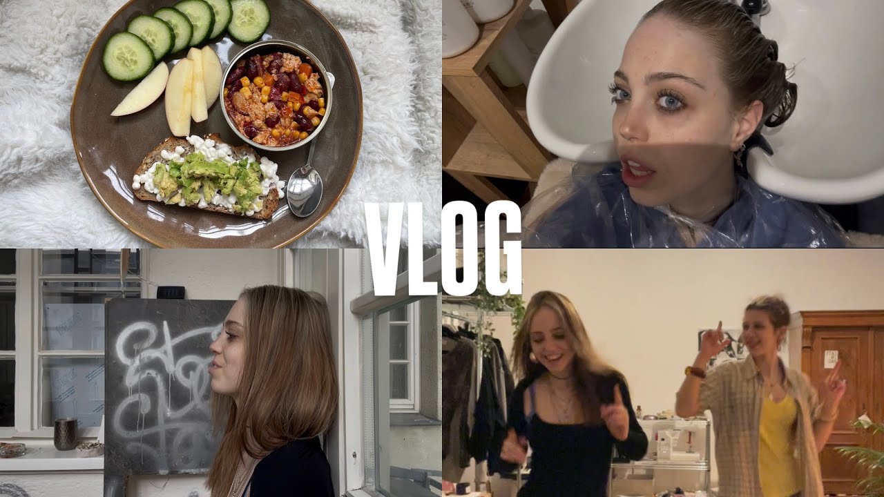 VLOG-haarefärben, taste test, haul #vlog #haul #subbasarah #friends 
