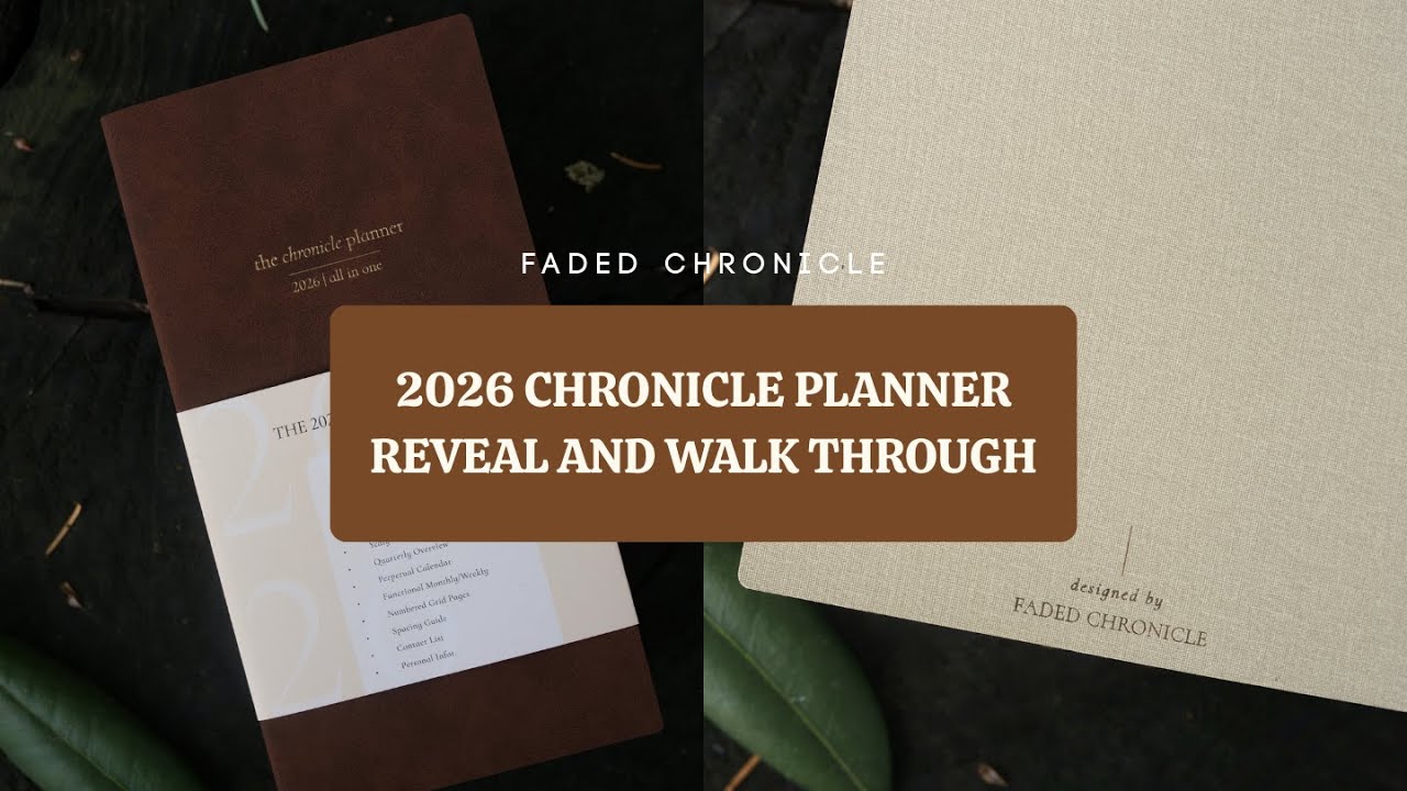 2026 Chronicle Planner Reveal and Walk through | Pre-order is here!