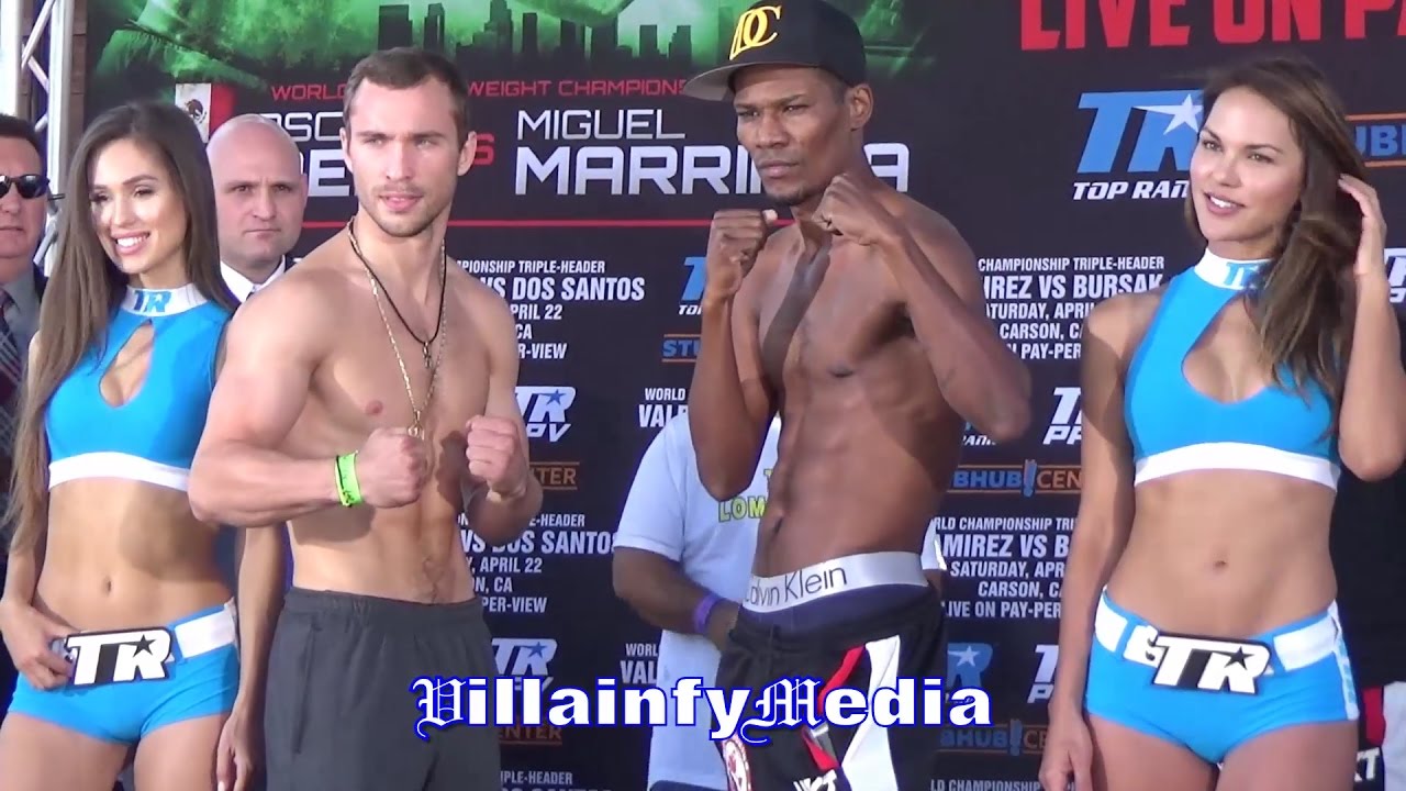 ALEXANDER BESPUTIN VS BREIDIS PRESCOTT WEIGH IN & FACE OFF - VILLAINFY MEDIA