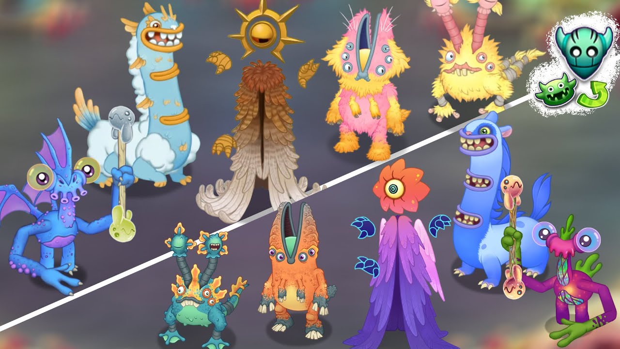 Rare Ethereal Workshop Comparison (My Singing Monsters)