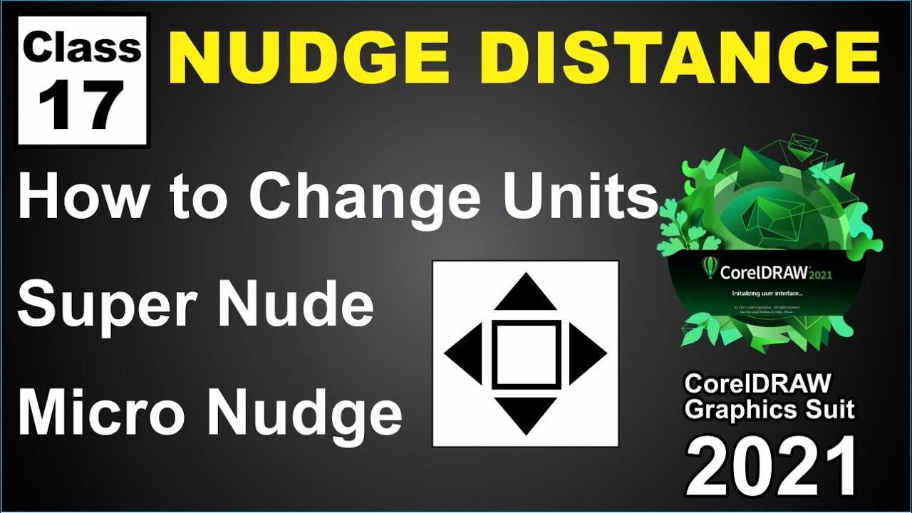 Nudge Distance in Coreldraw 2021 | how to use nudge distance  | Class-17 | Al Rafay Computers