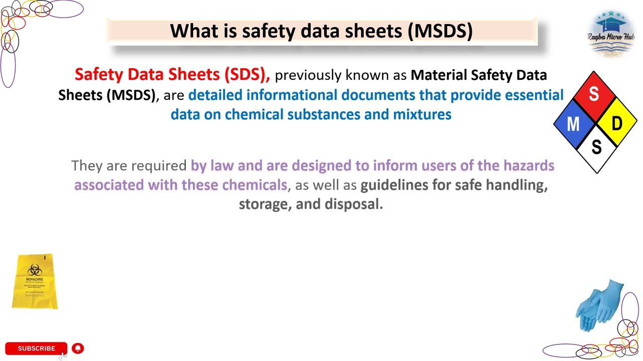 Material Safety Data Sheet (MSDS) #chemical #safety #laboratory #microbiology