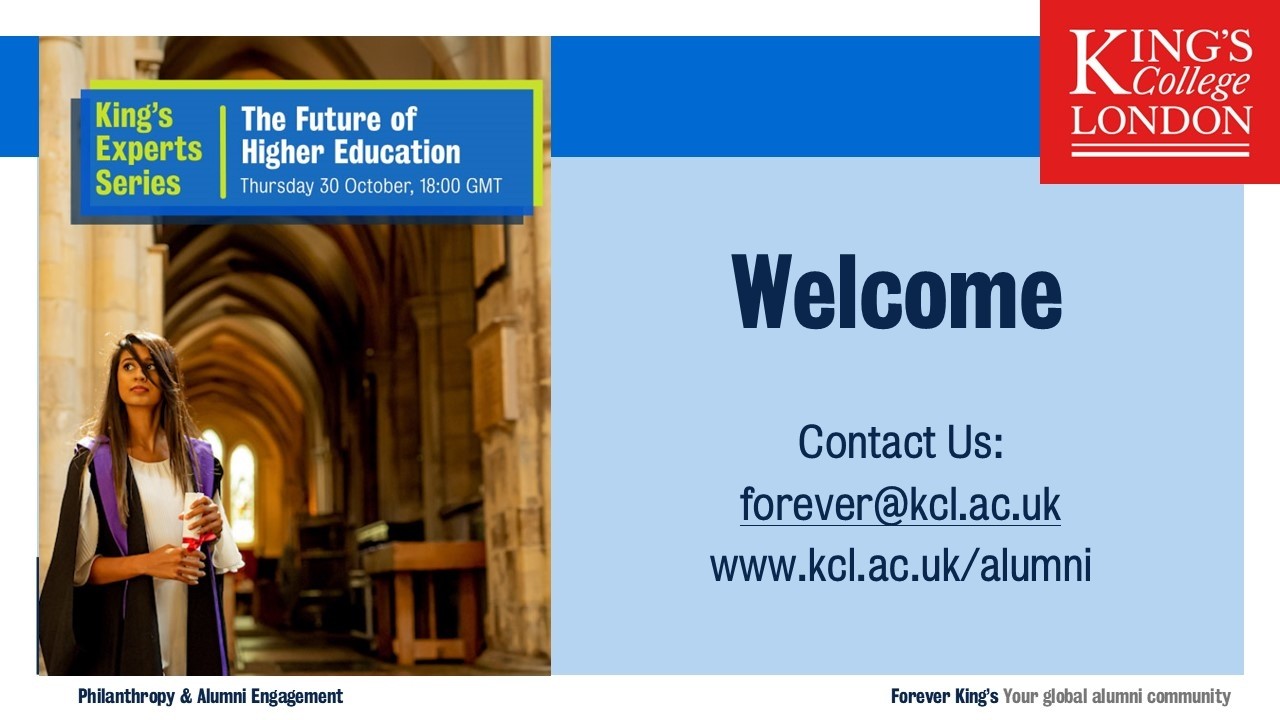 King's Experts Series: The Future of Higher Education