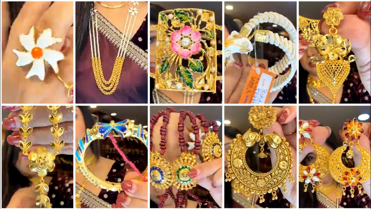 🔥🔥 চোখ ধাঁধানো Beautiful Gold Plated Jewellery From Nilis Jewellery 🔥🔥