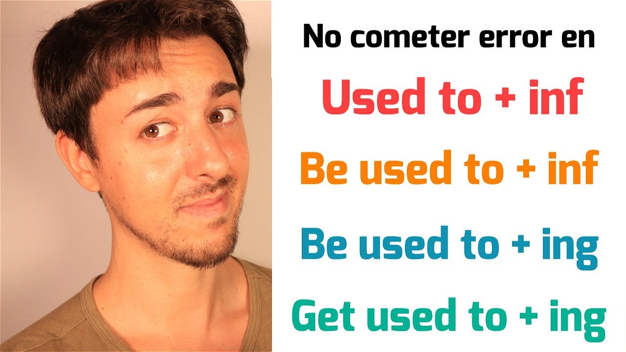 Diferencia Used to - Be used to - Get used to | Gramática Inglés