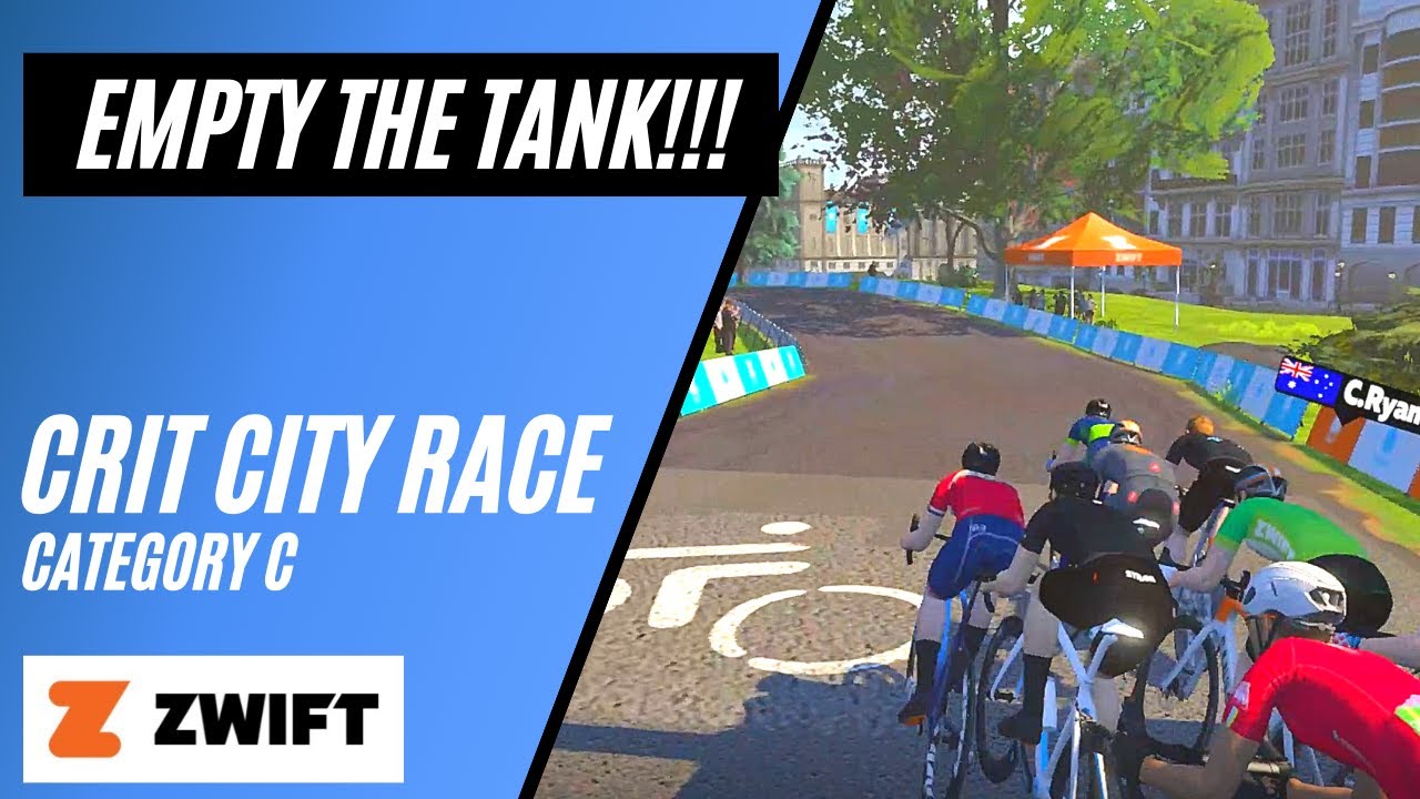 FULL GAS Sprint for Crit City Glory // Nothing Left in the Tank // Live Zwift Racing
