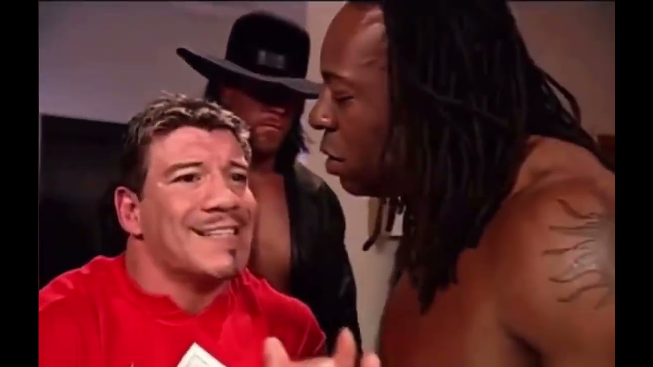 Undertaker Booker T Eddie Guerrero Armageddon, 2004 backstage ￼