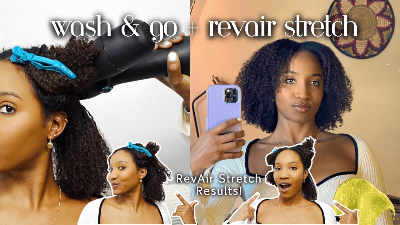 Пробую RevAir впервые на волосах 4 типа 😳🔥 | Wash & Go + Curl Stretch