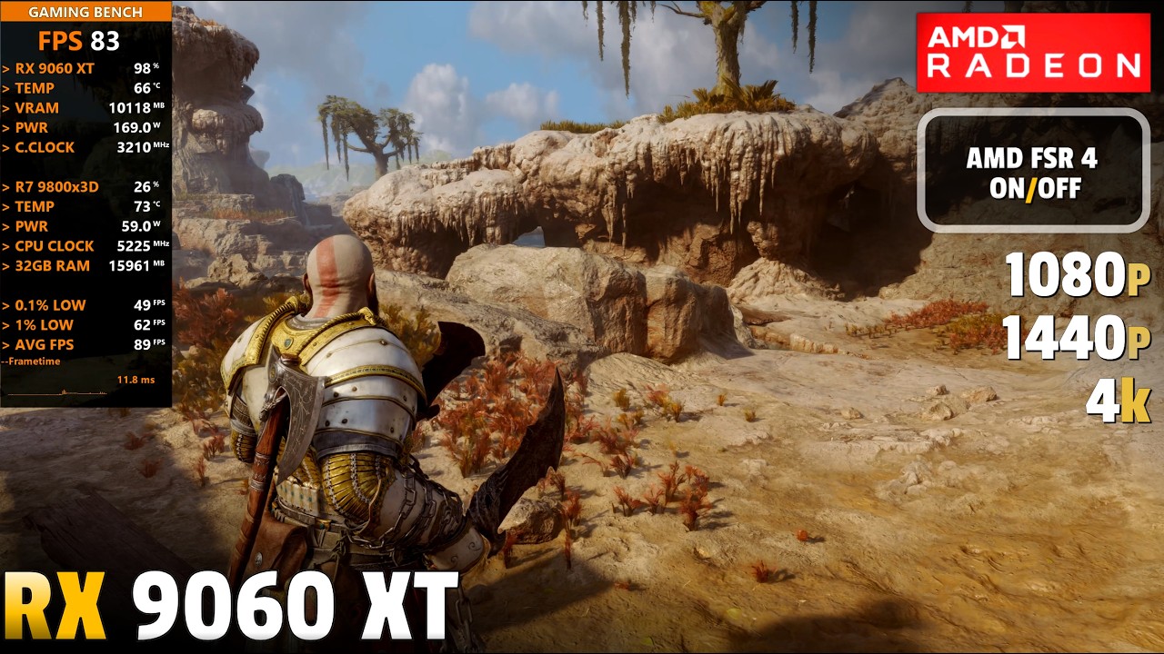 God Of War Ragnarok - RX 9060 XT | 1080p, 1440p, 4K | FSR 4 | FG On/Off