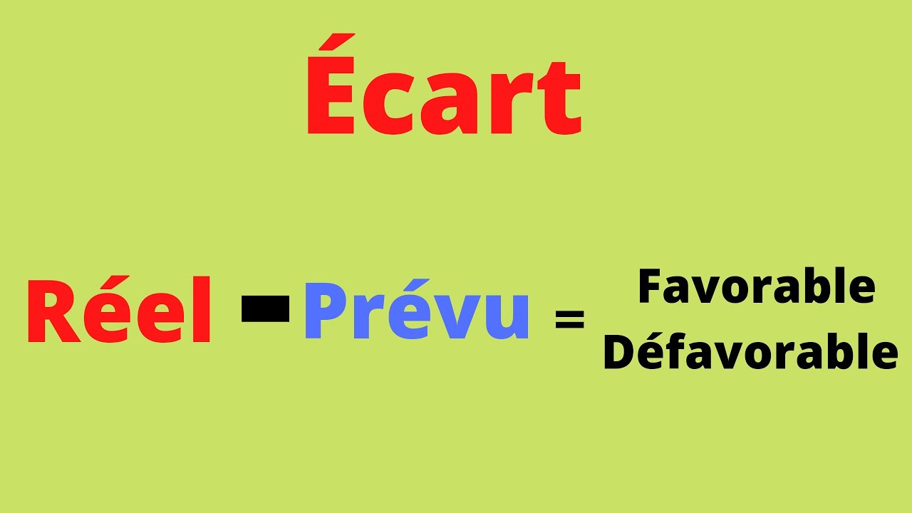 Écart gestion de production Bac et 3éme
