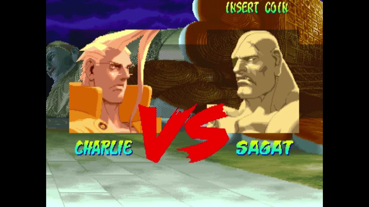 7th! R   CHARLIE    Vs    SAGAT    446 001p    MAME  Street Fighter Alpha  Warriors' Dreams  2018