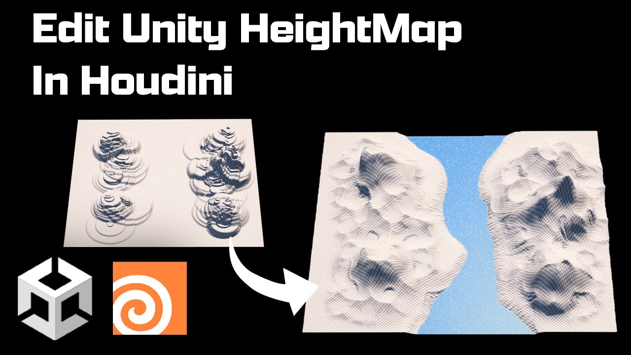 Edit Unity Heightmap In Houdini