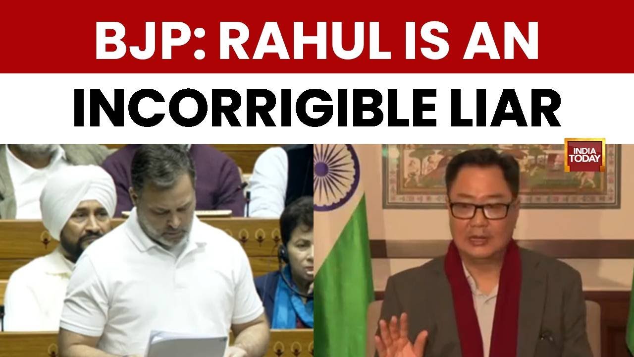 Incorrigible Liar: Kiren Rijiju Slams Rahul Gandhi For 'Hostile Narrative' Against Armed Forces
