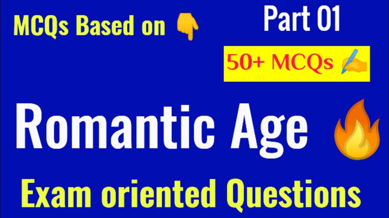 MCQs on The Romantic age ✍️🔥
