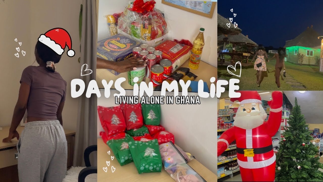 Living Alone in Ghana|Christmas gifts,Temu haul, dinner date|Days In My Life