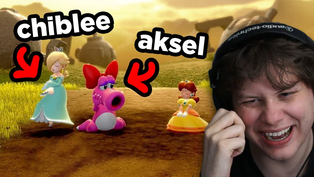 Playing Mario Party with my best friends