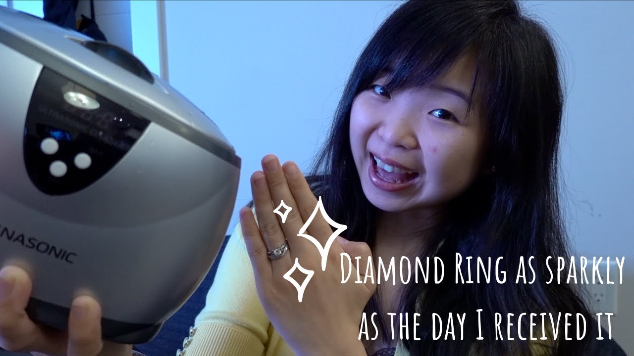 Diamond ring went from cloudy to sparkly with the Ultrasonic Cleaner (Unboxing Video)