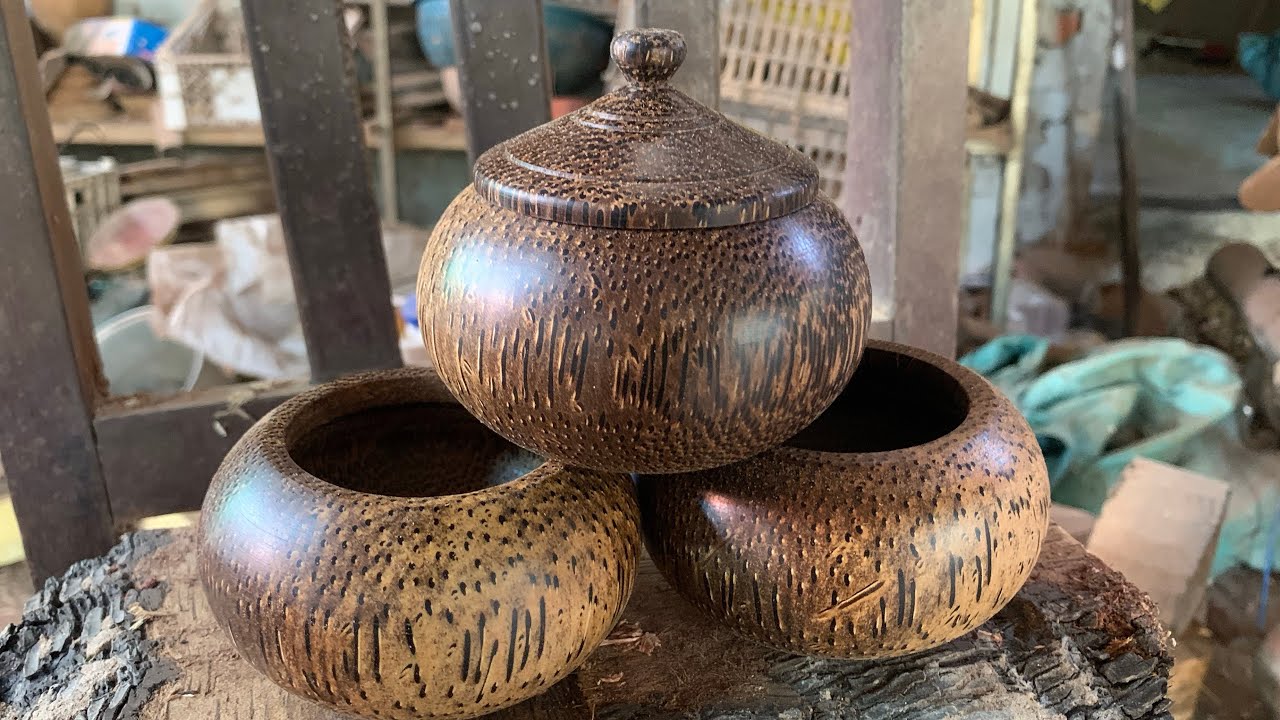 Wood turning videos #wood #classicwood #woodworking #copper #woodstatue 