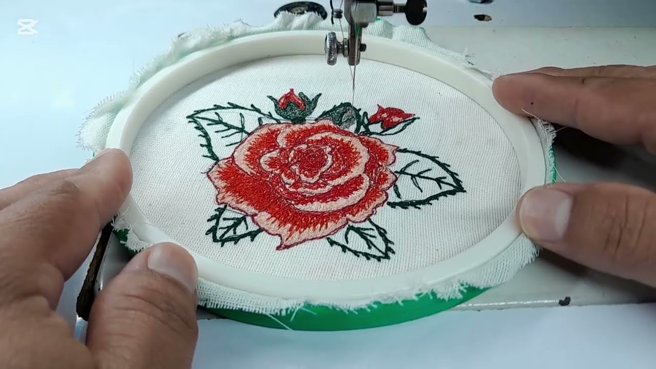 Como bordar una Rosa