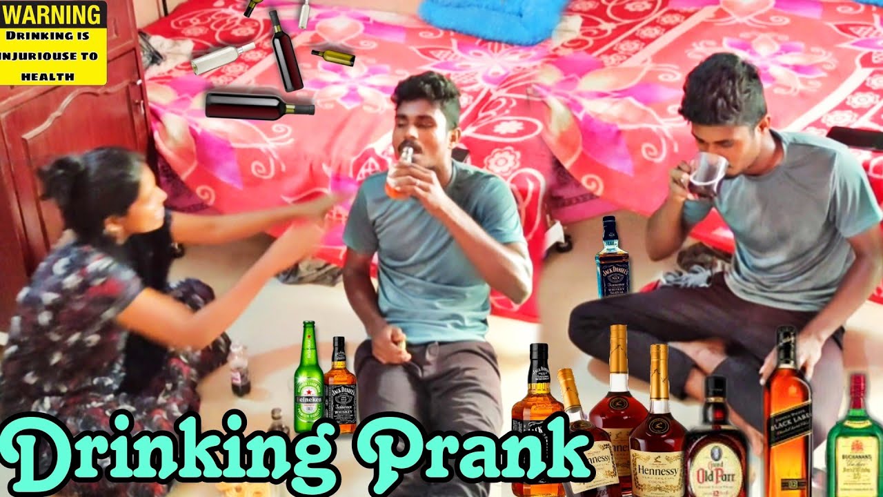 24hrs Drinking prank on Wife🥴|Drunk Prank on girlfriend|Saraku Prank|#drinking #prank #coupleprank