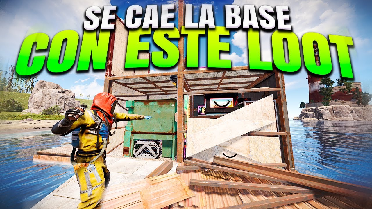 Se les CAE la BASE y ENCUENTRO el MEJOR LOOT - RUST - Gameplay español