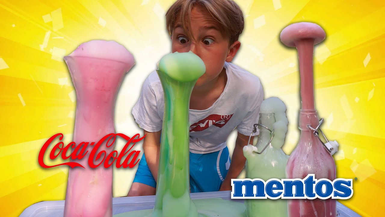Experiment: COCA COLA vs MENTOS vulkan!