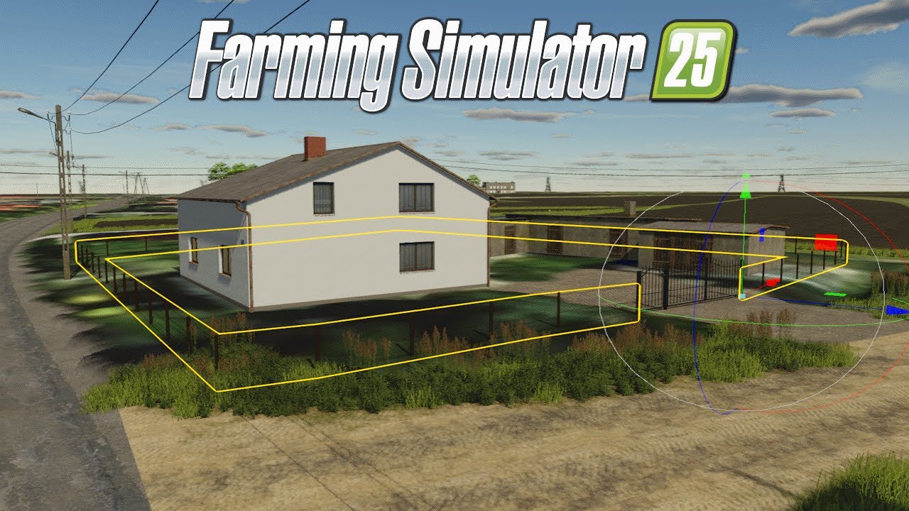 Fence Construction Timelapse | Giants Editor Workflow  #farmingsimulator25