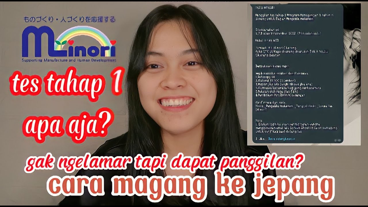 Magang ke jepang || tes tahap 1 minori