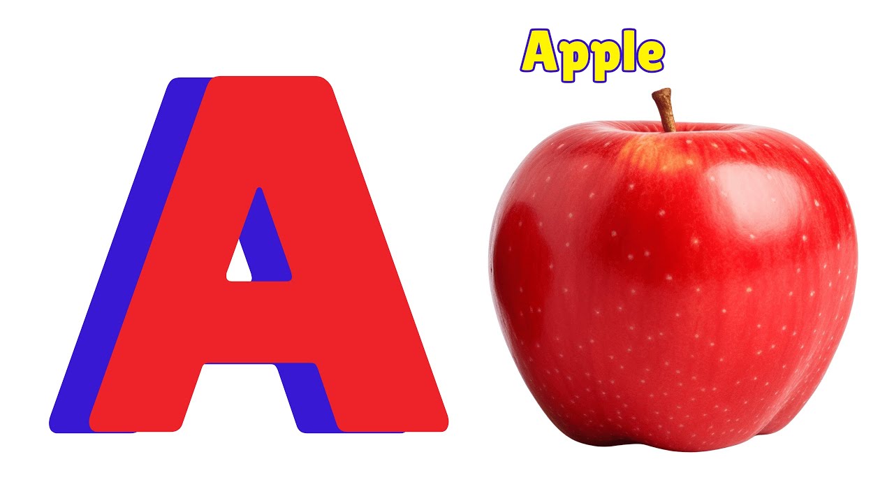 🎨 Colorful ABC Phonics Song 🎶 ✏️ ✨ | A is for Apple 🍎 A - A Apple | Colors and 123 Numbers Songs