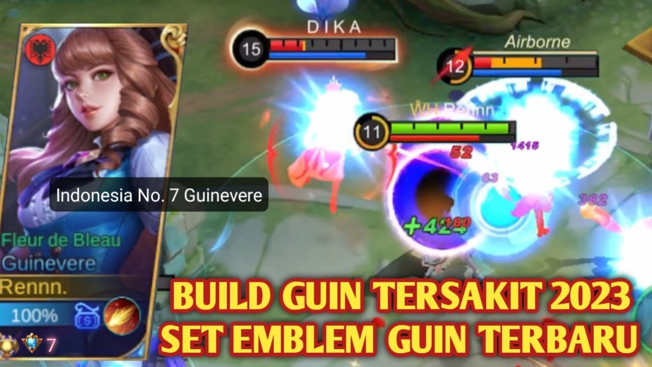 GUINEVERE BUILD TERSAKIT 2023 | SEKALI LOMPAT PASTI MATI! GUINEVERE GAMEPLAY - MOBILE LEGENDS